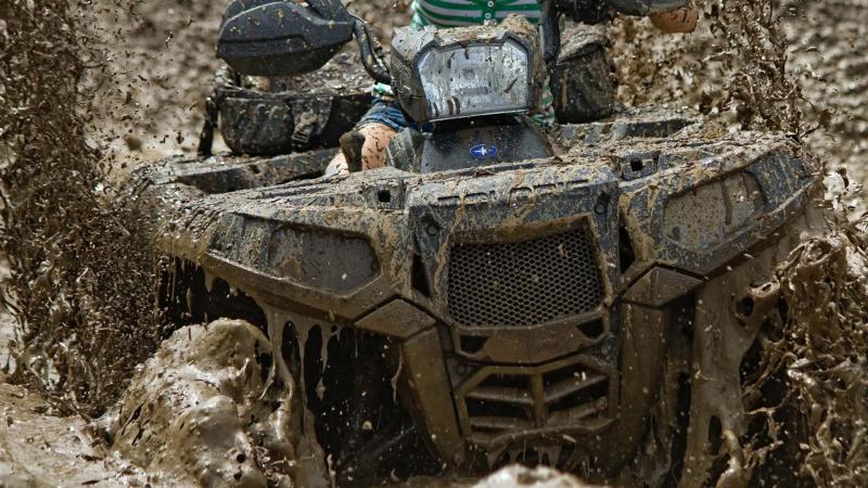 Offroading in the mud